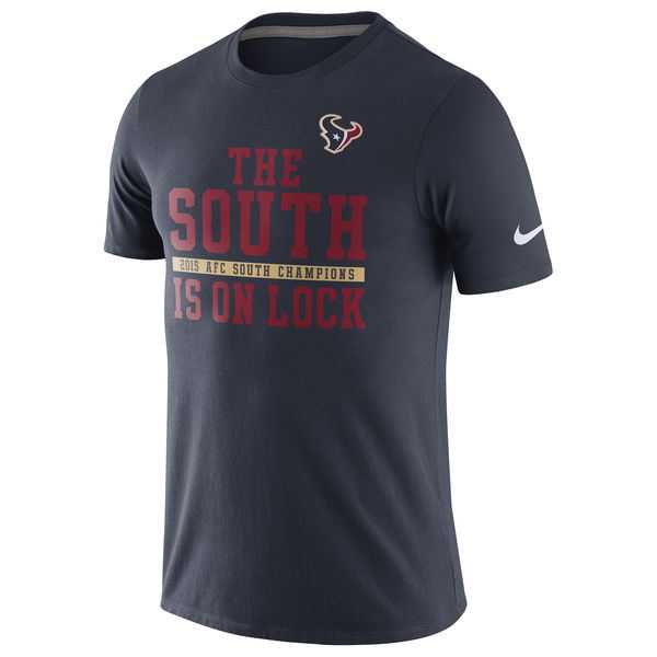 Houston Texans Nike 2015 AFC South Division Champions WEM T-Shirt - Navy Blue,We sell and wholesale Houston Texans Nike 2015 AFC South Division Champions WEM T-Shirt - Navy Blue on line form chian!